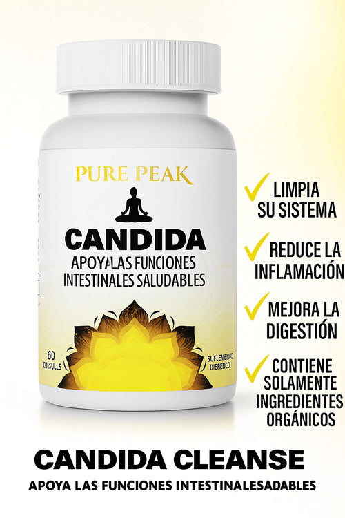 Candida Cleanse (Equilibrio Intestinal y Control de Hongos) – 60 Cápsulas – Pure Peak™